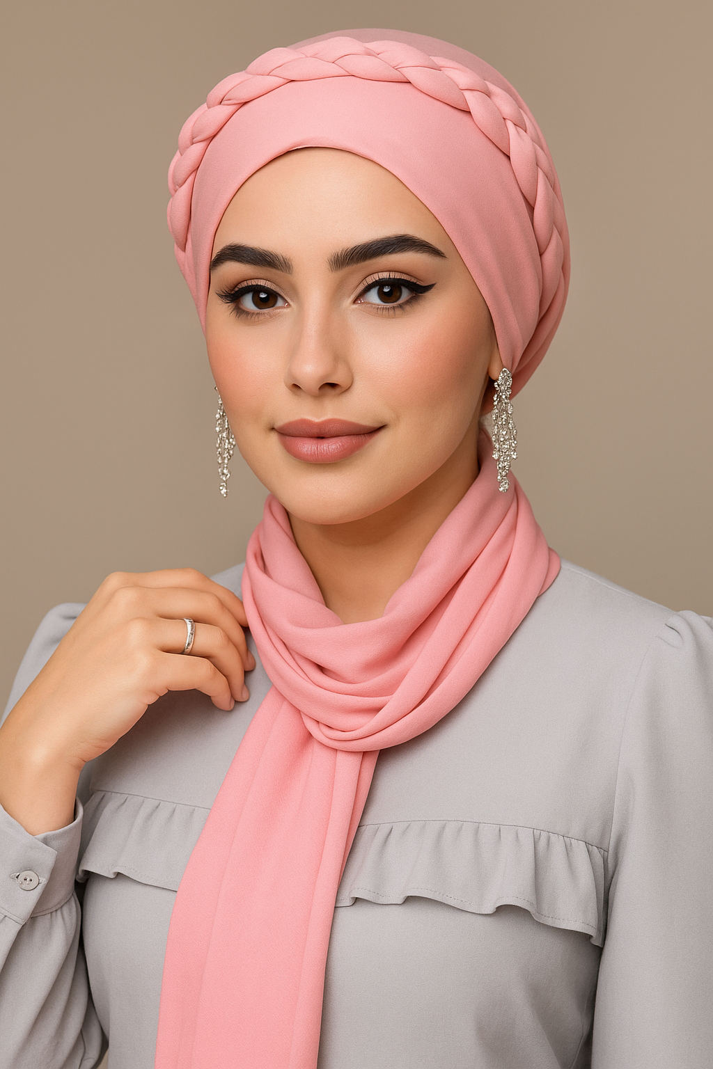 Nooré Silk Hijab – Luxury Elegance