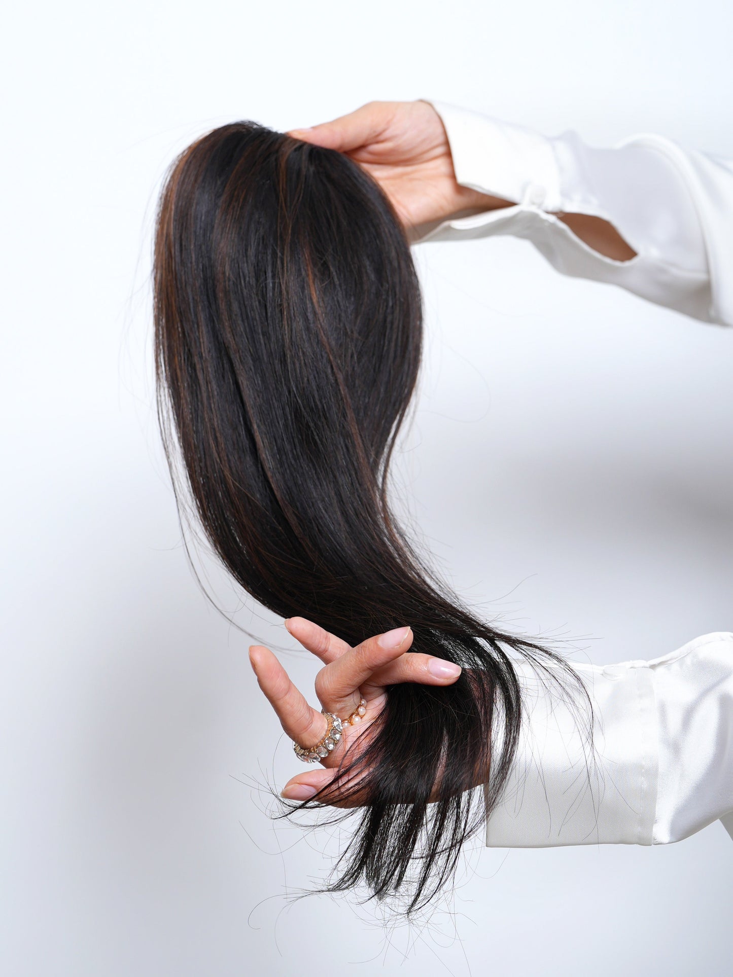 Backcombed hair topper – Lace Base – 4×4 | Instant Volume & Seamless Blend