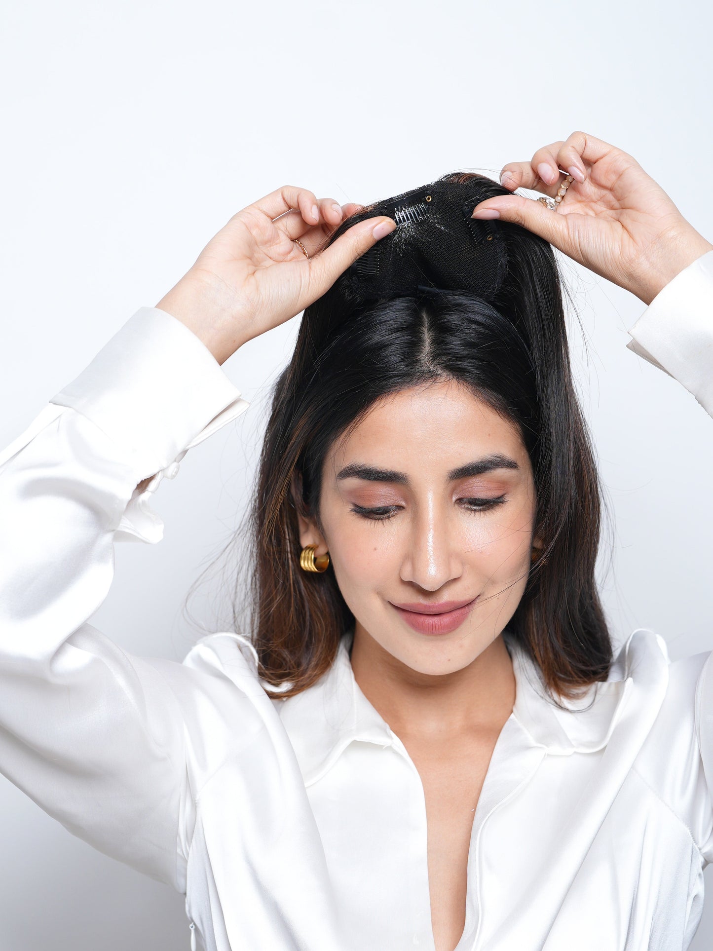 Backcombed hair topper – Lace Base – 4×4 | Instant Volume & Seamless Blend