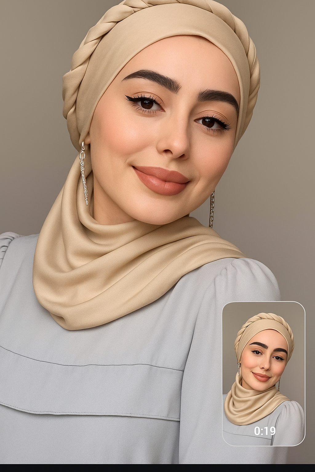 Nooré Silk Hijab – Luxury Elegance
