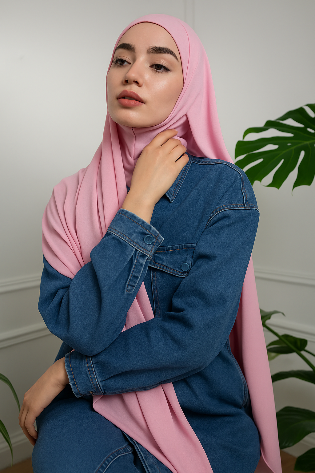 Flow Zip 3 in 1 hijab with attached Cap