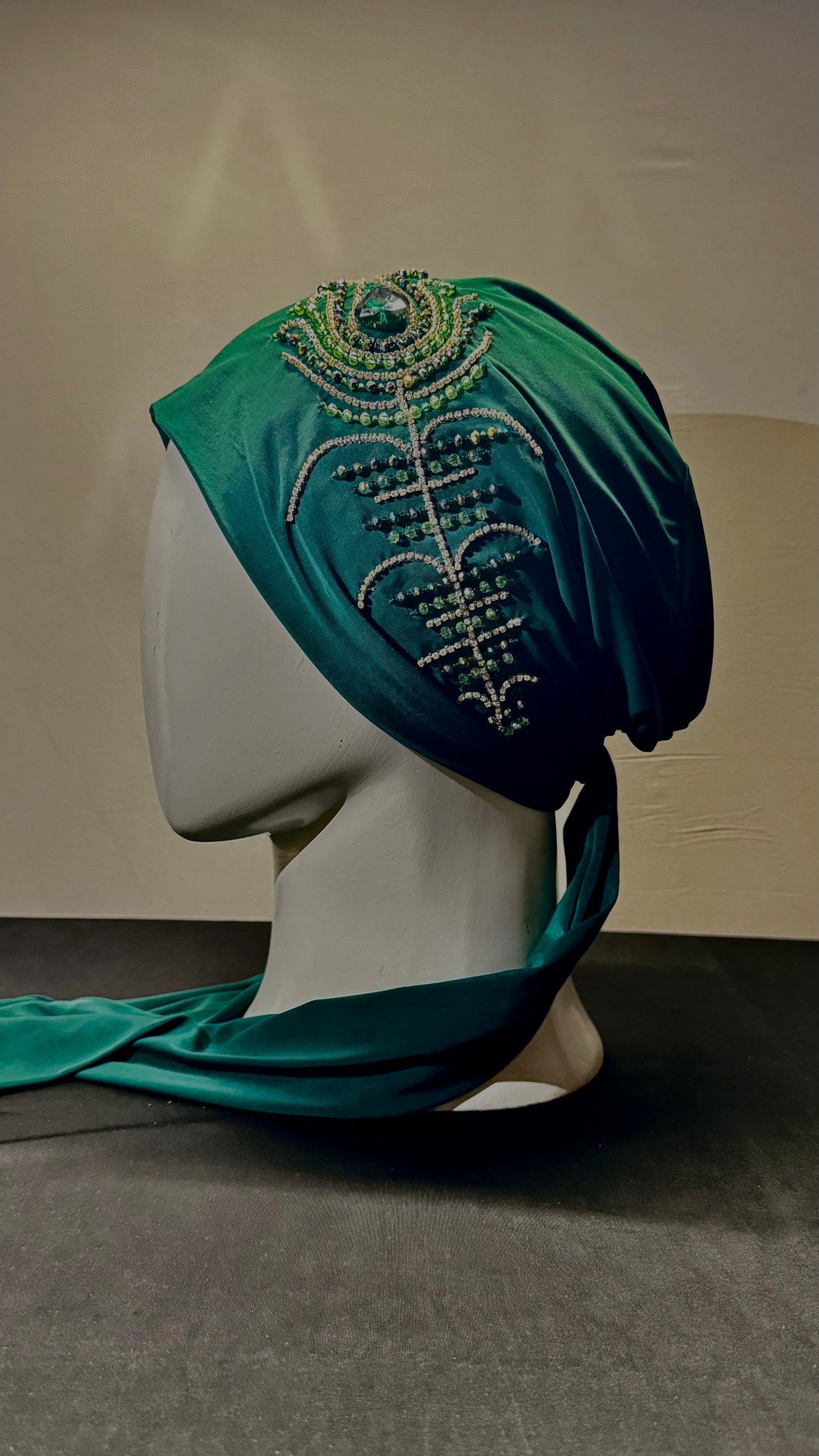 Zarina Peacock Pearl Hijab - Mughal Heirloom Edition
