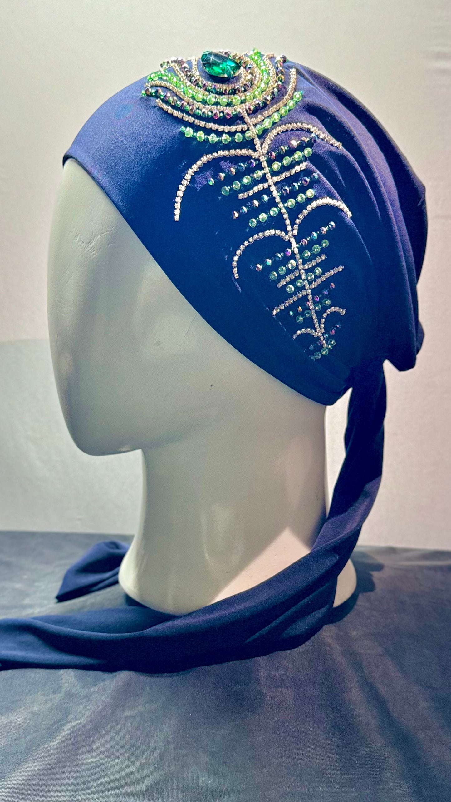 Zarina Peacock Pearl Hijab - Mughal Heirloom Edition