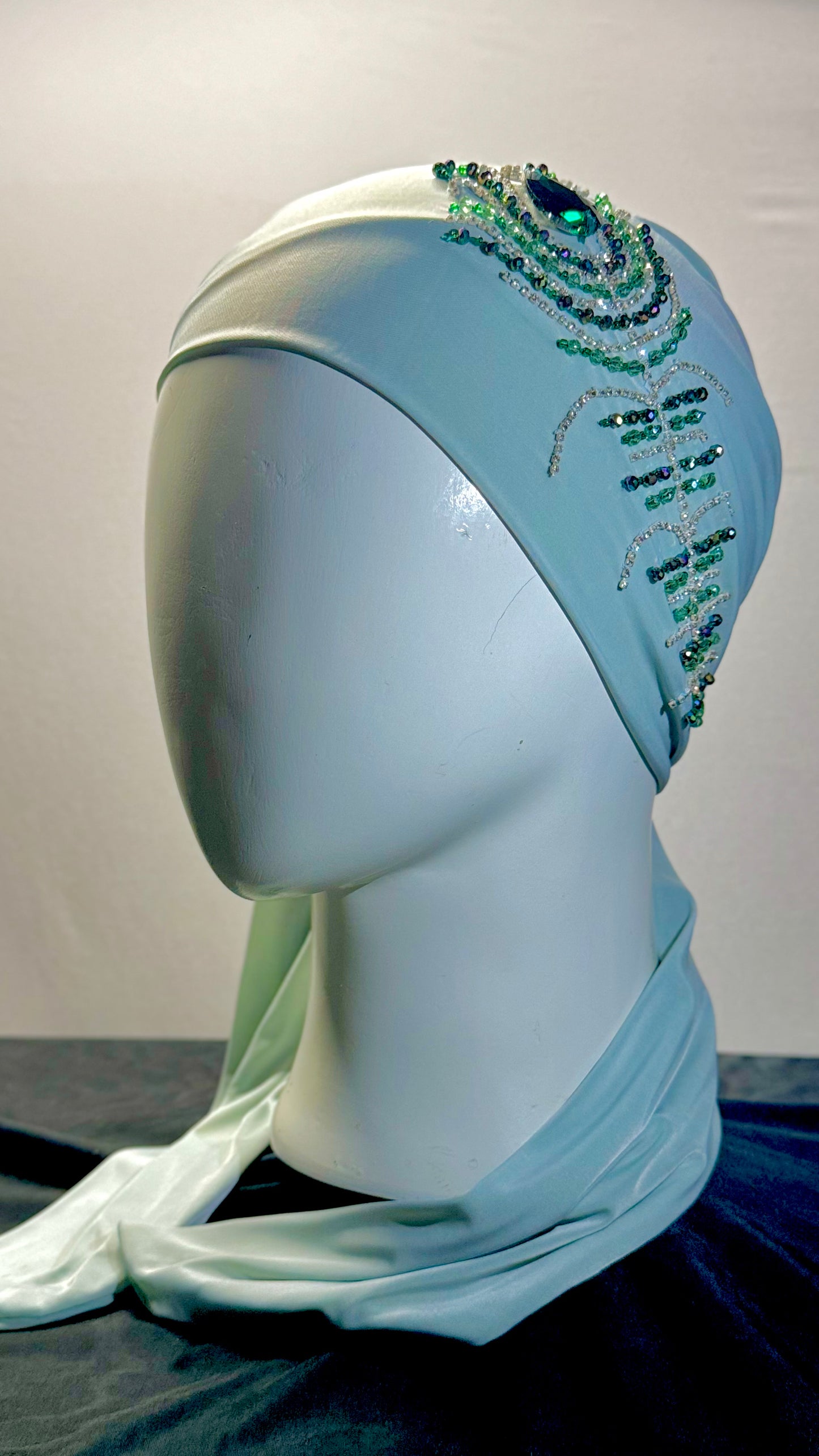 Zarina Peacock Pearl Hijab - Mughal Heirloom Edition