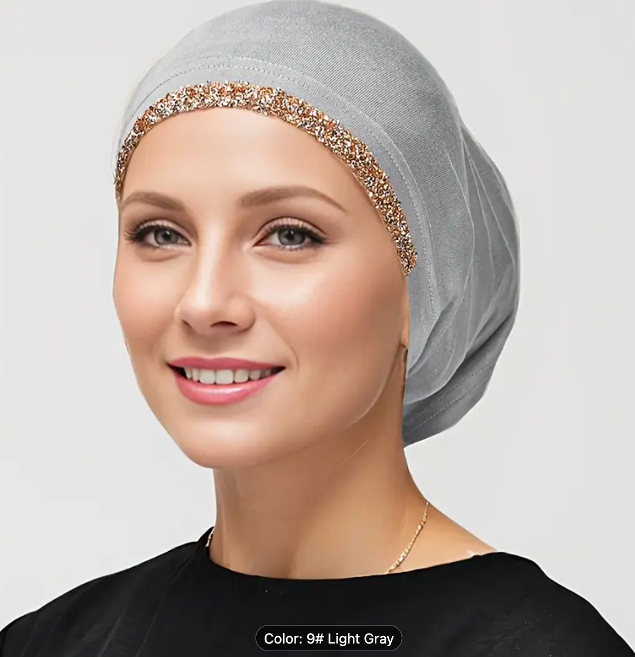 Crystal-studded hijab bonnet – Attraction Hijab