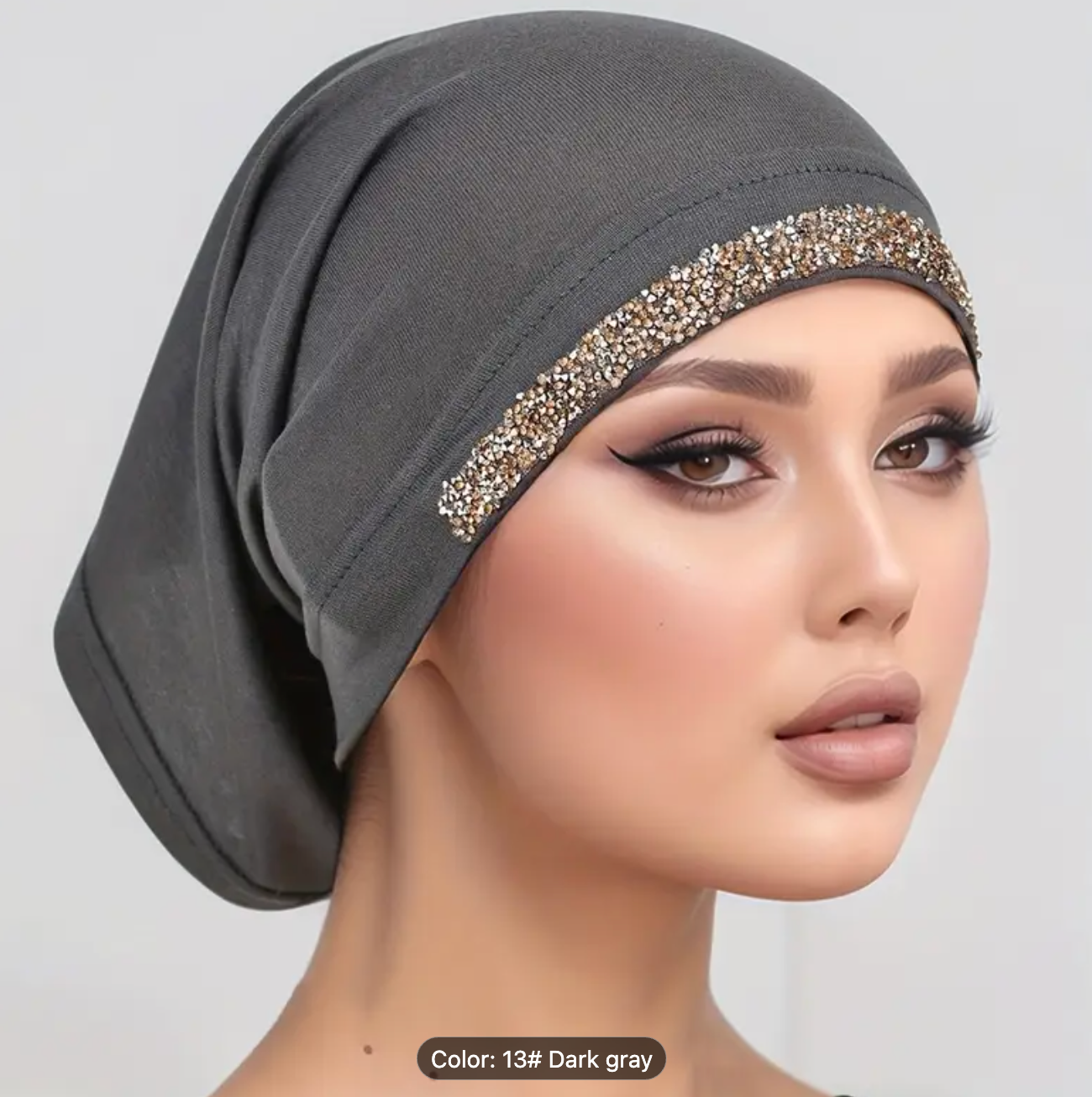 Crystal-studded hijab bonnet – Attraction Hijab