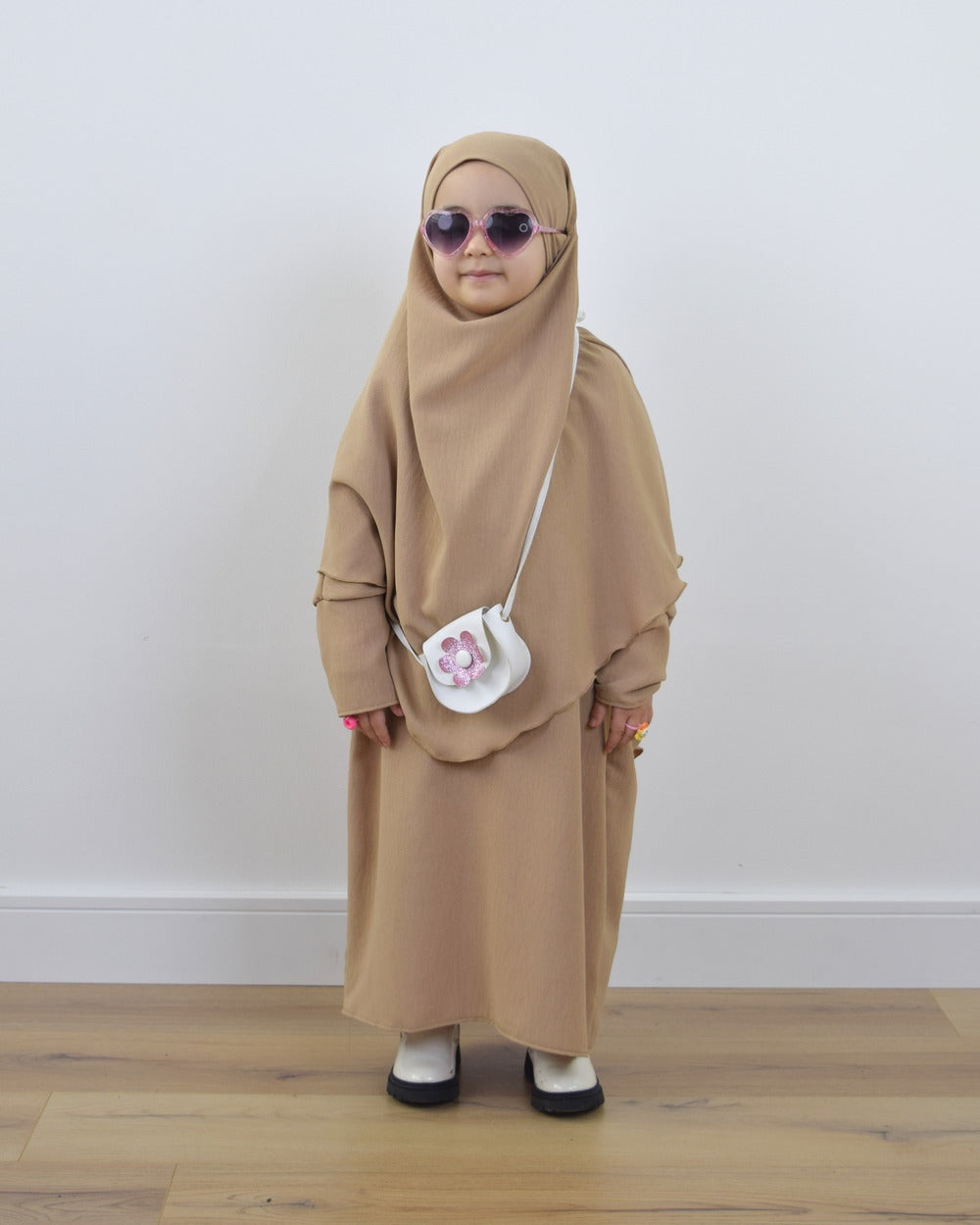 Kids Abaya With Khimar Set.