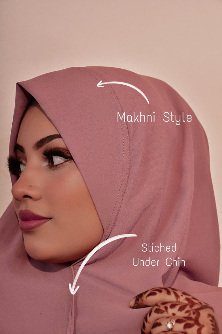 Embroidery Stud Hijab - Ready to Wear Fancy Instant Hijab