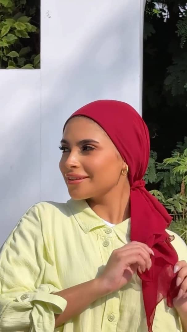 Easy Tie Turban with scrounchie pony