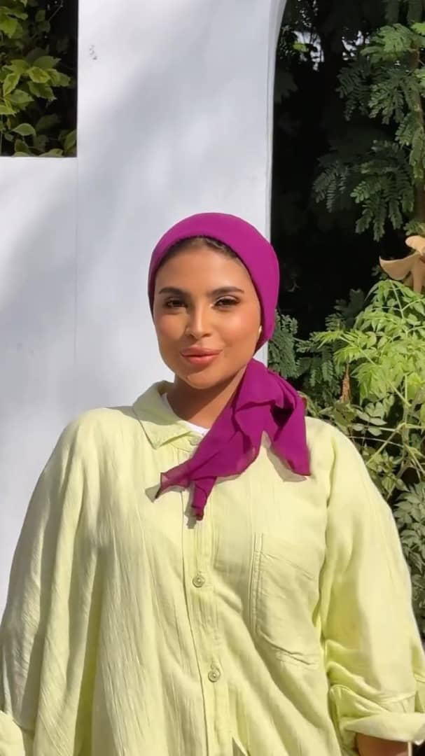 Easy Tie Turban with scrounchie pony