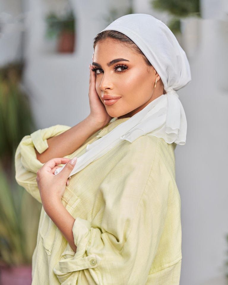 Easy Tie Turban with scrounchie pony