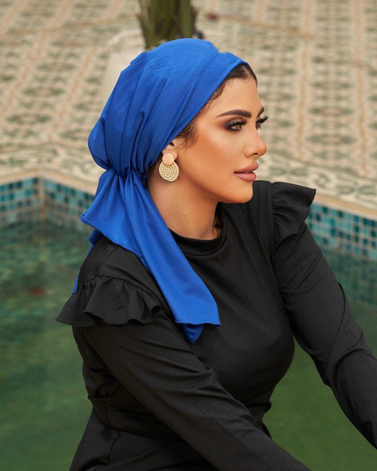 Easy Tie Turban with scrounchie pony