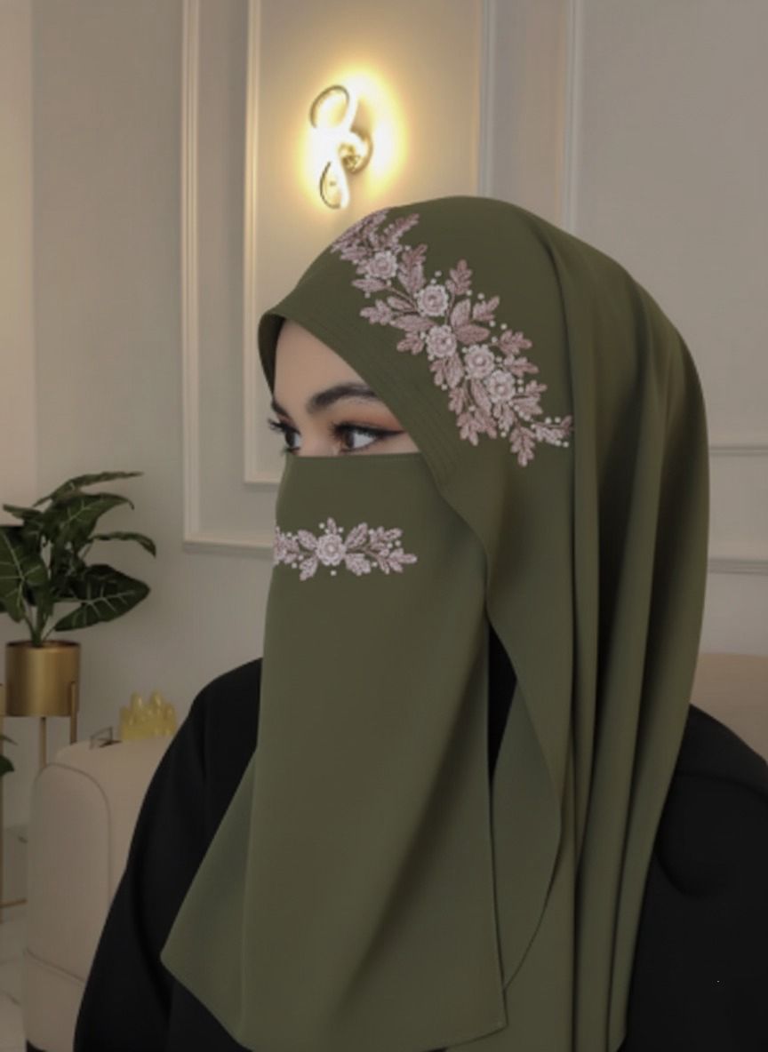 Malaysian Chiffon Hijab With Naqab