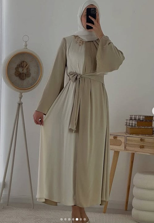 Bow Knot Abaya - Premium Korean Nidha - Modest wear Abaya