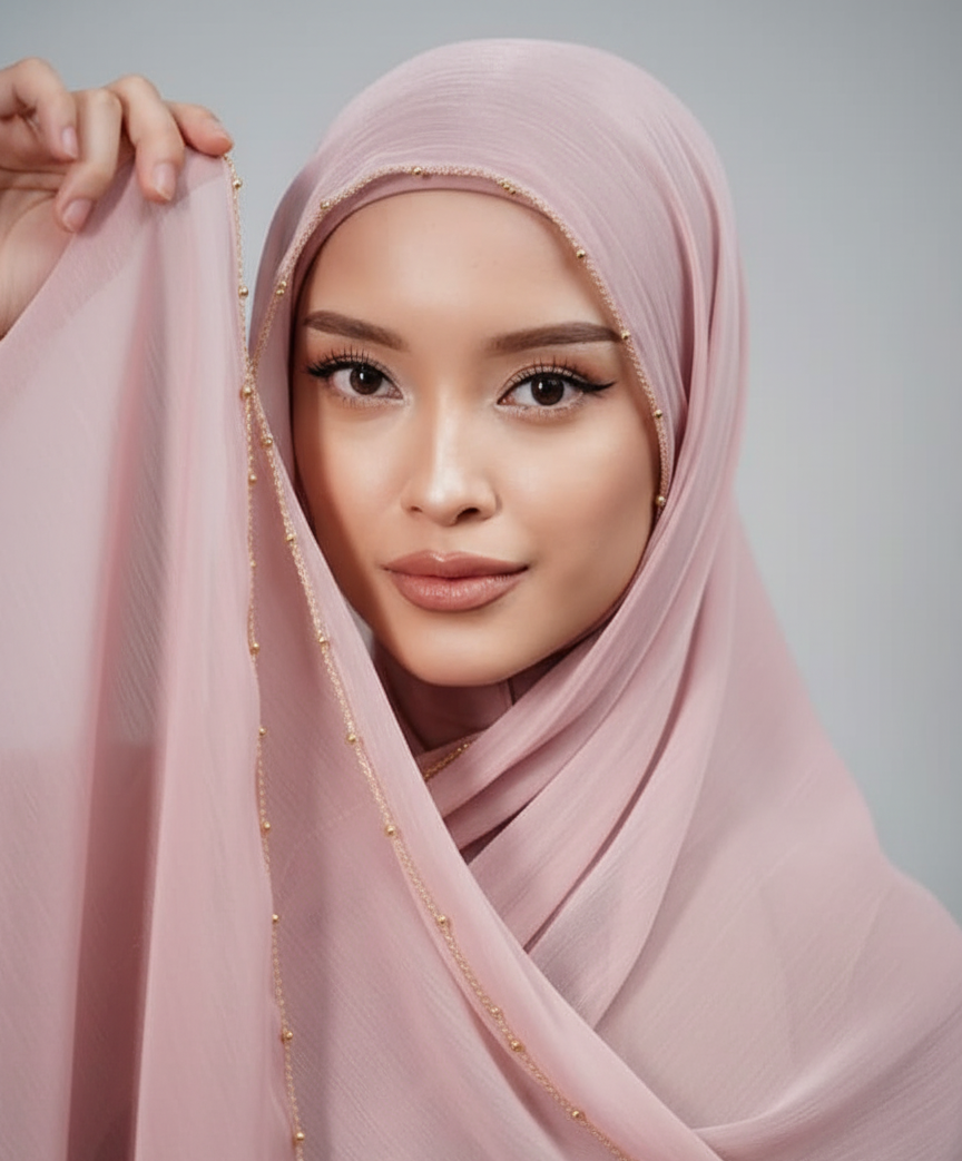 pink_Luxury_Fancy_Hijab_with_beads_-_Easy_to_wear_hijab_cap