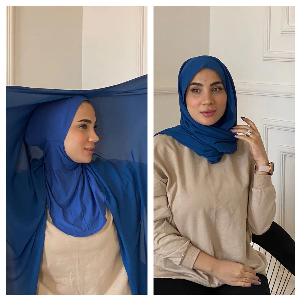 NINJA INSTANT HIJAB / VIBRANT 19 COLORS AVAILABLE