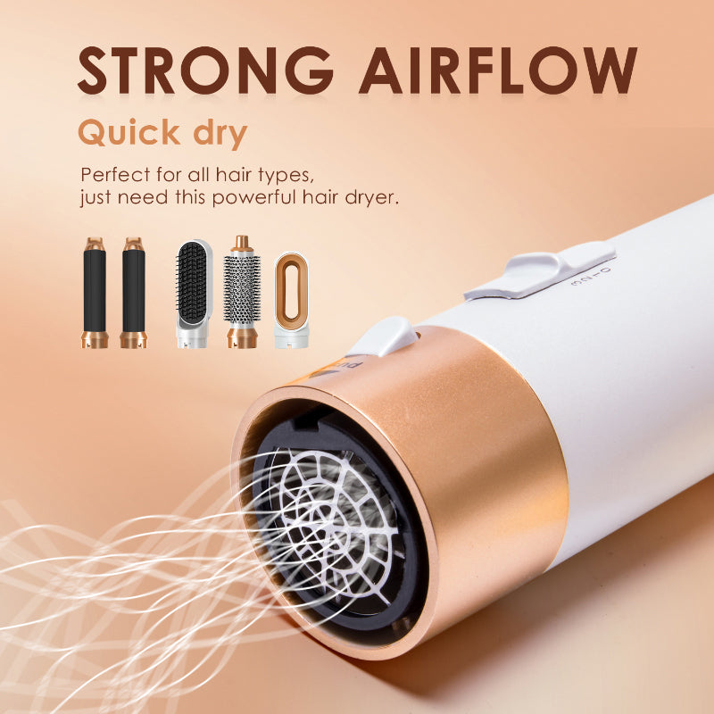 One Step - 5 In 1 Multifunctional Hair Dryer Styling Tool