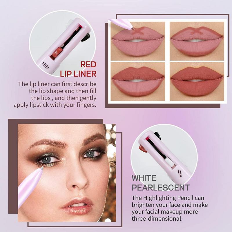 4 In 1 Makeup Pen Eyebrow Pencil Waterproof Drawing Eye Brow Long Lasting Eyebrow Pen Sweatproof Makeup Cosmetic Tool