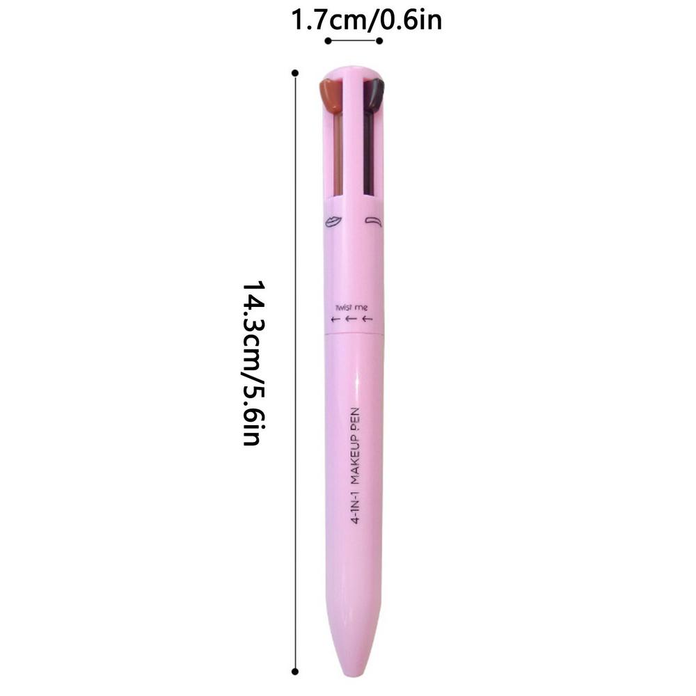 4 In 1 Makeup Pen Eyebrow Pencil Waterproof Drawing Eye Brow Long Lasting Eyebrow Pen Sweatproof Makeup Cosmetic Tool