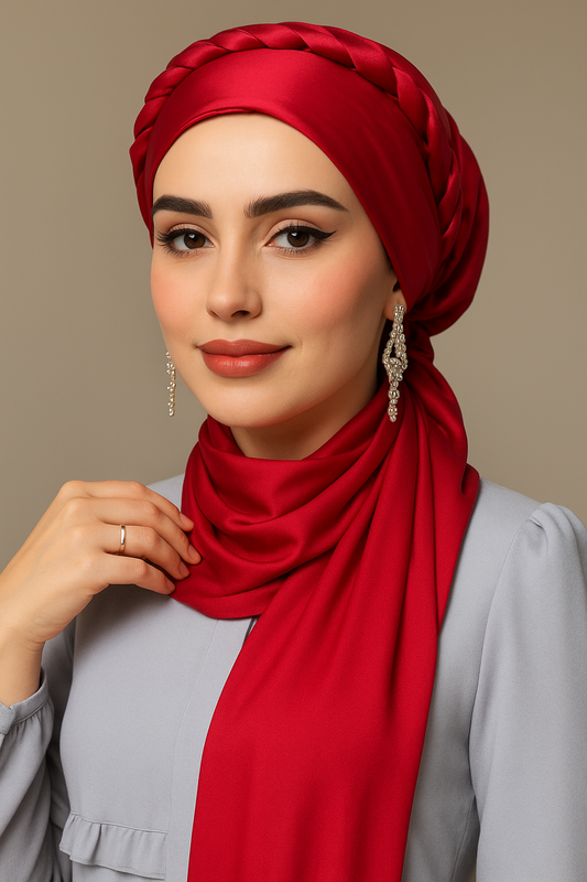Nooré Silk Hijab – Luxury Elegance