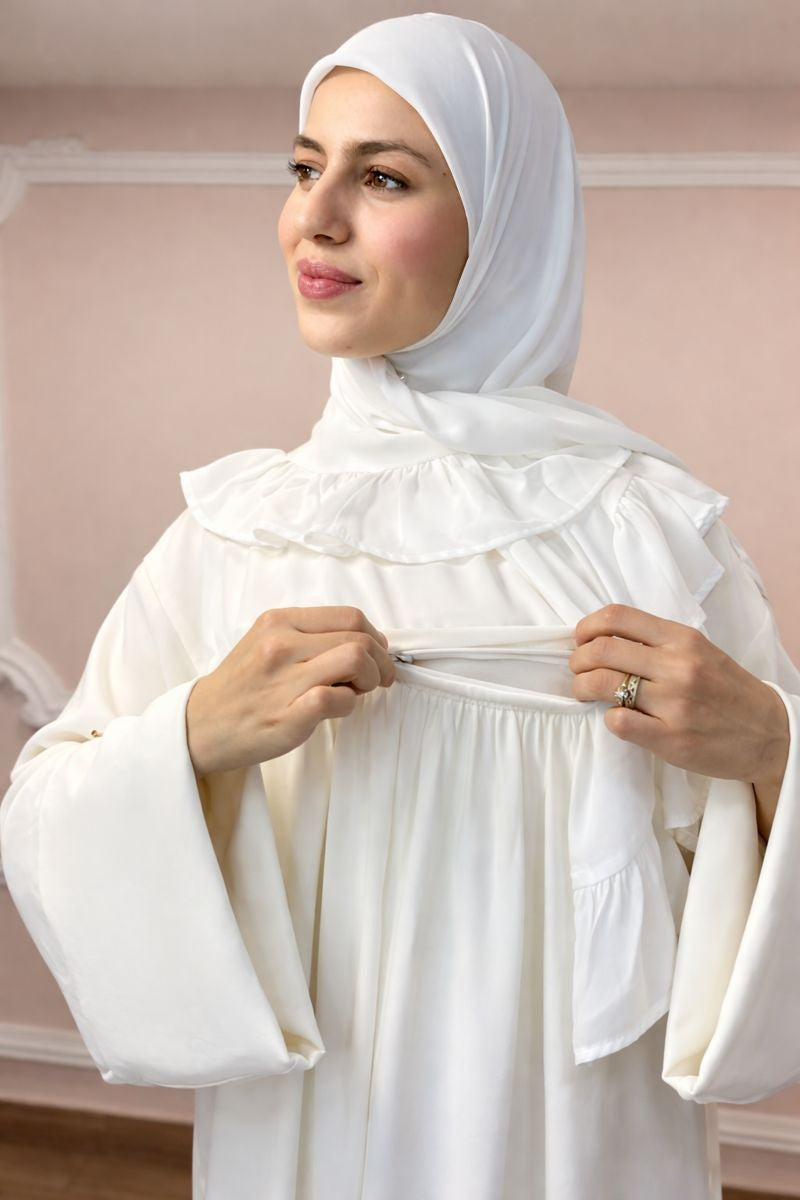 3 in 1 Zipper Abaya for Umrah & Hajj - Complete Abaya and Hijab Set