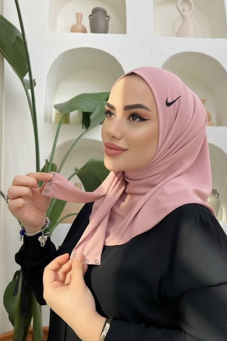 Easy to Wear Button Jersey Hijab - Summer Hijab