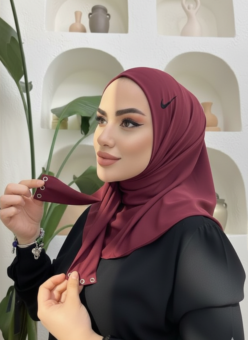 Easy to Wear Button Jersey Hijab - Summer Hijab