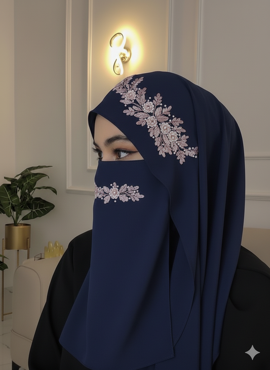 Malaysian Chiffon Hijab With Naqab