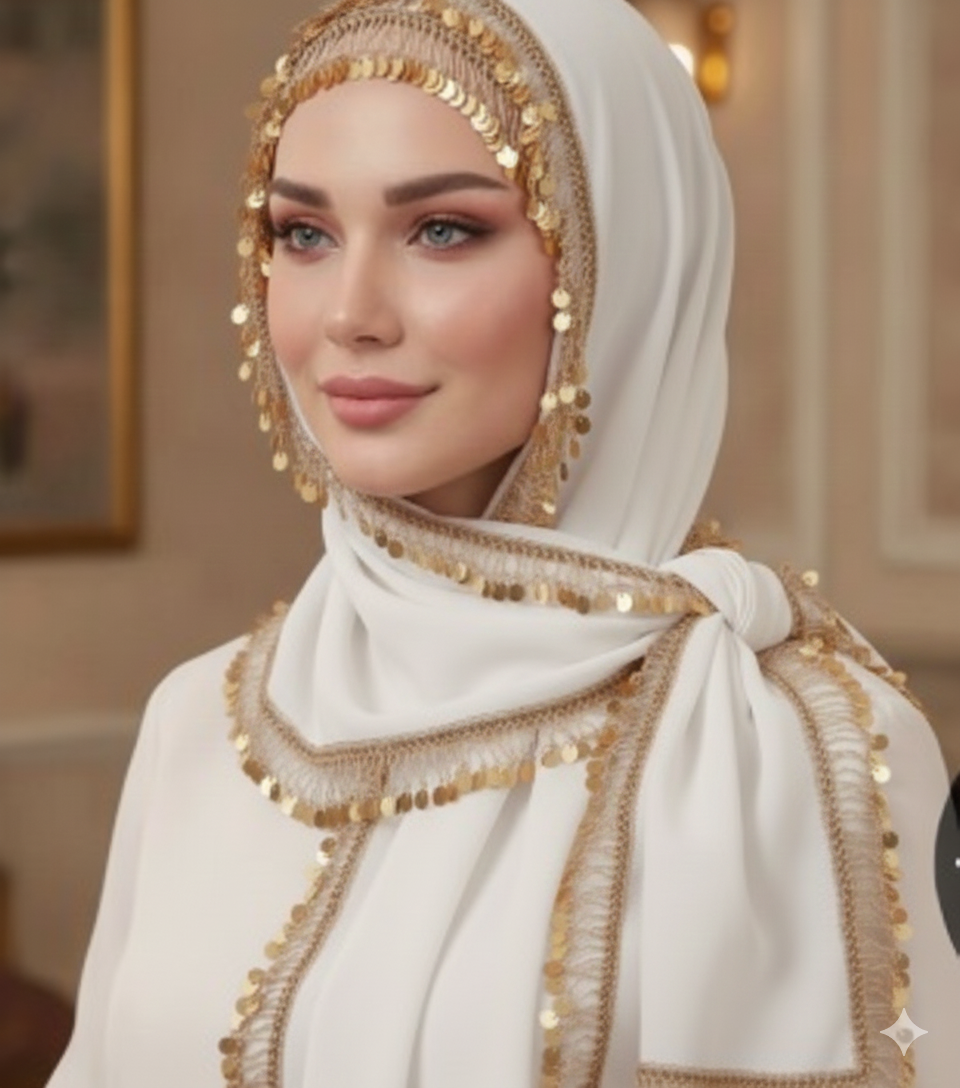 Dubai Gold Luxe Sequin Hijab