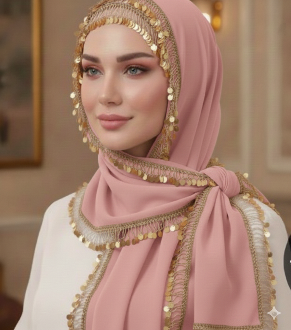 Dubai Gold Luxe Sequin Hijab