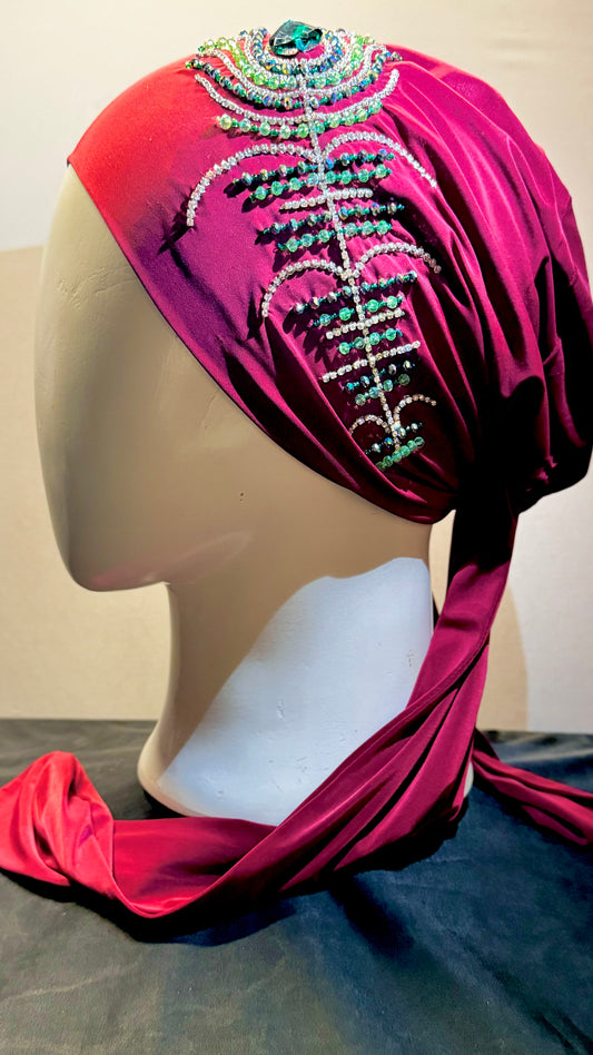 Zarina Peacock Pearl Hijab -  Mughal Heirloom Edition