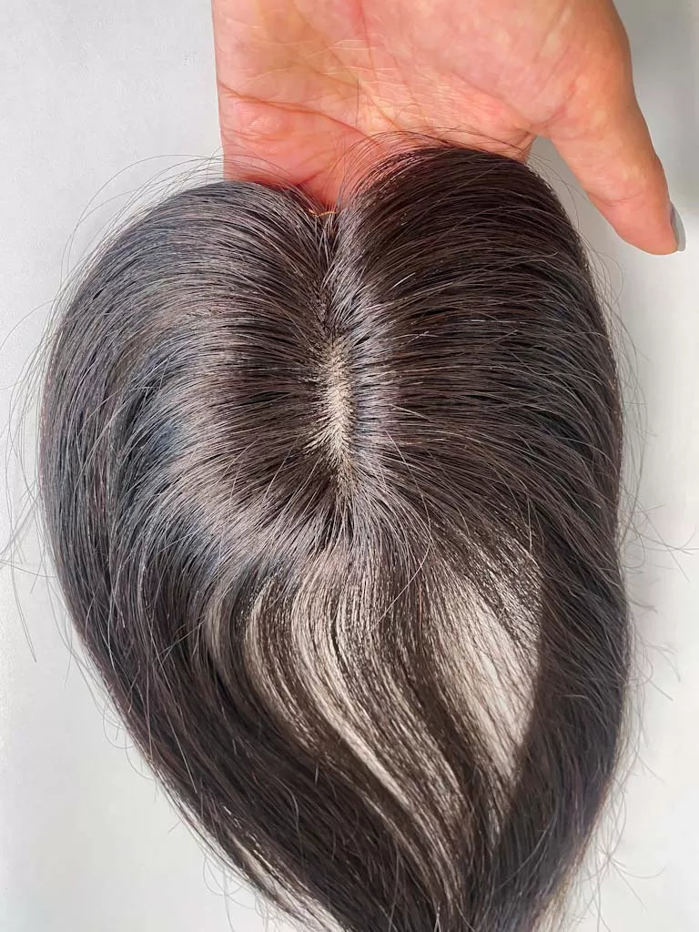 Mini Scalp Topper – 2×3 Silk Base Hair Topper | Hair Topper for Women