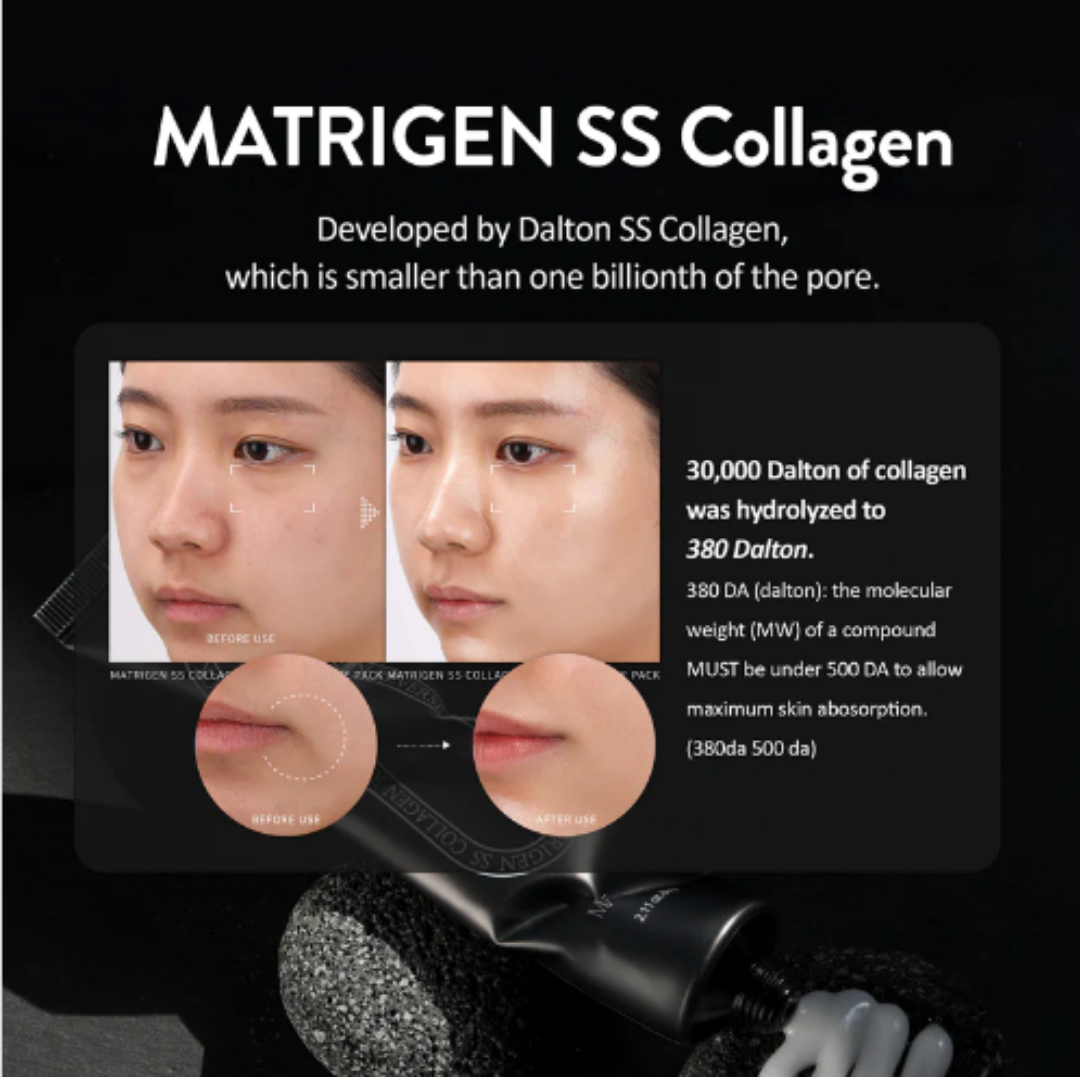 Korean Matrigen Mask - SS Collegean Reverse Face Peel off Mask - Hydrolyzed Collagen 380 Dalton - Korean Skin Care, Facial Mask, K Beauty Skincare.