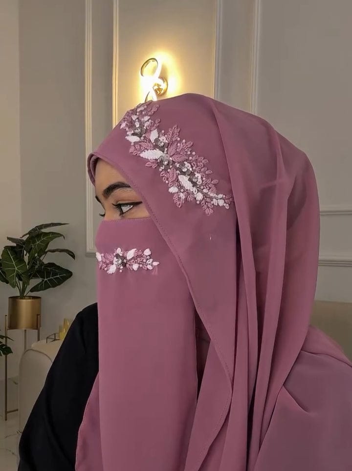 Malaysian Chiffon Hijab With Naqab