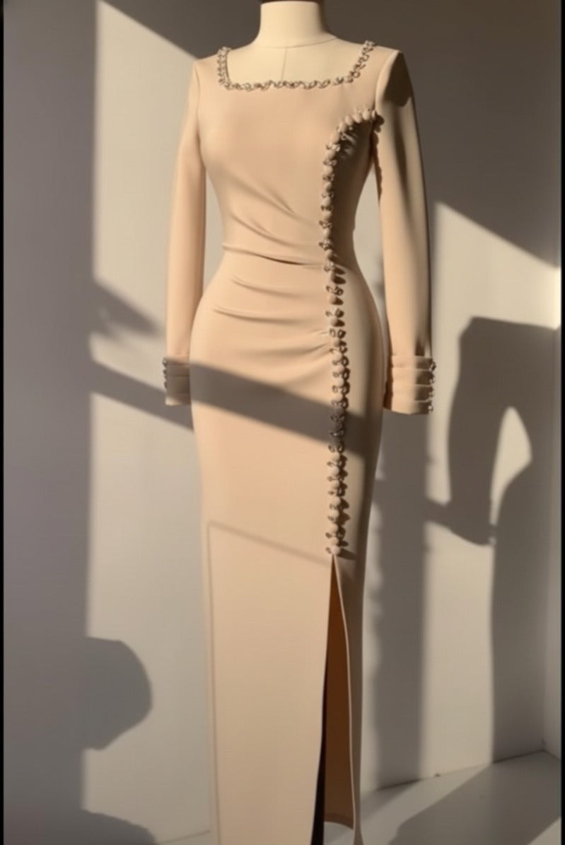 Crystal Curve Luxe Evening Dress