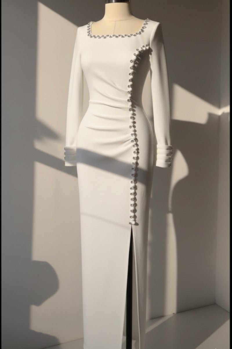Crystal Curve Luxe Evening Dress