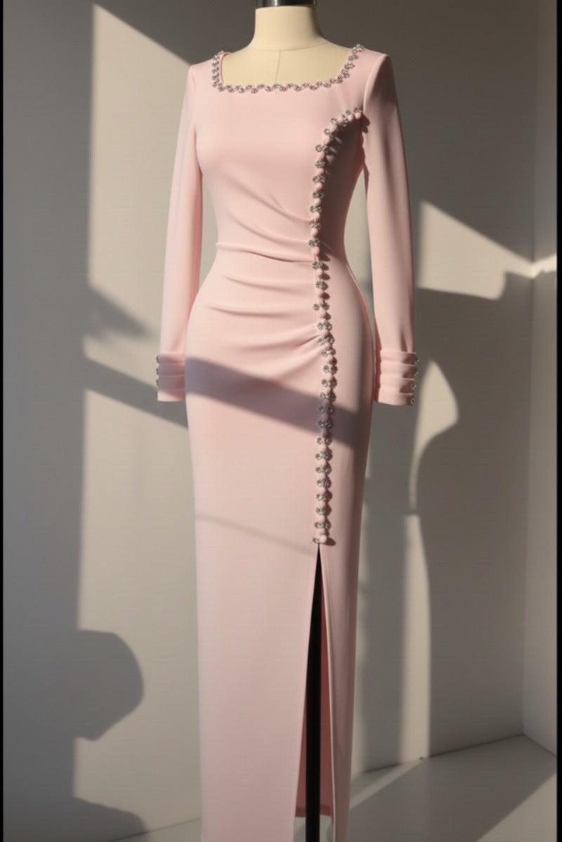 Crystal Curve Luxe Evening Dress