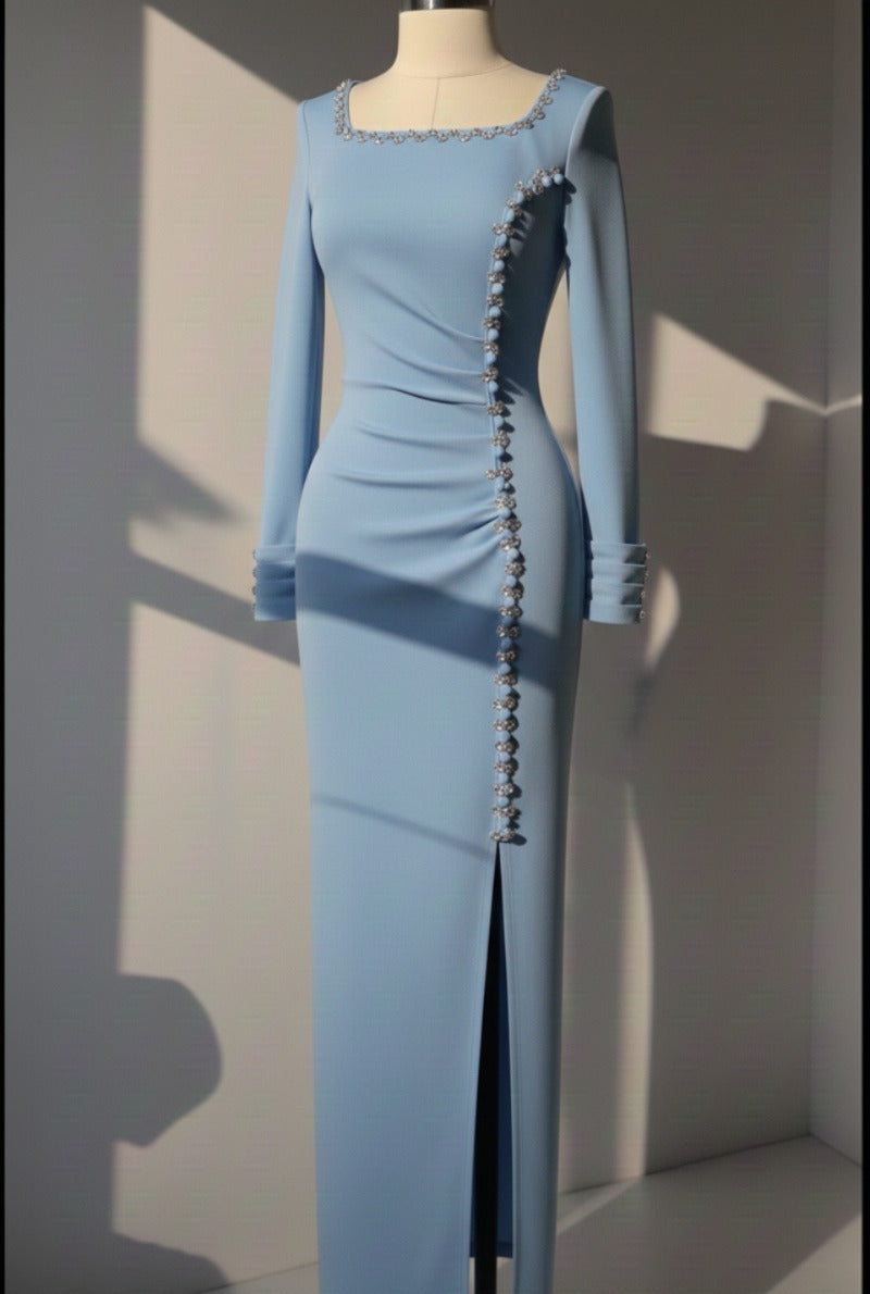 Crystal Curve Luxe Evening Dress