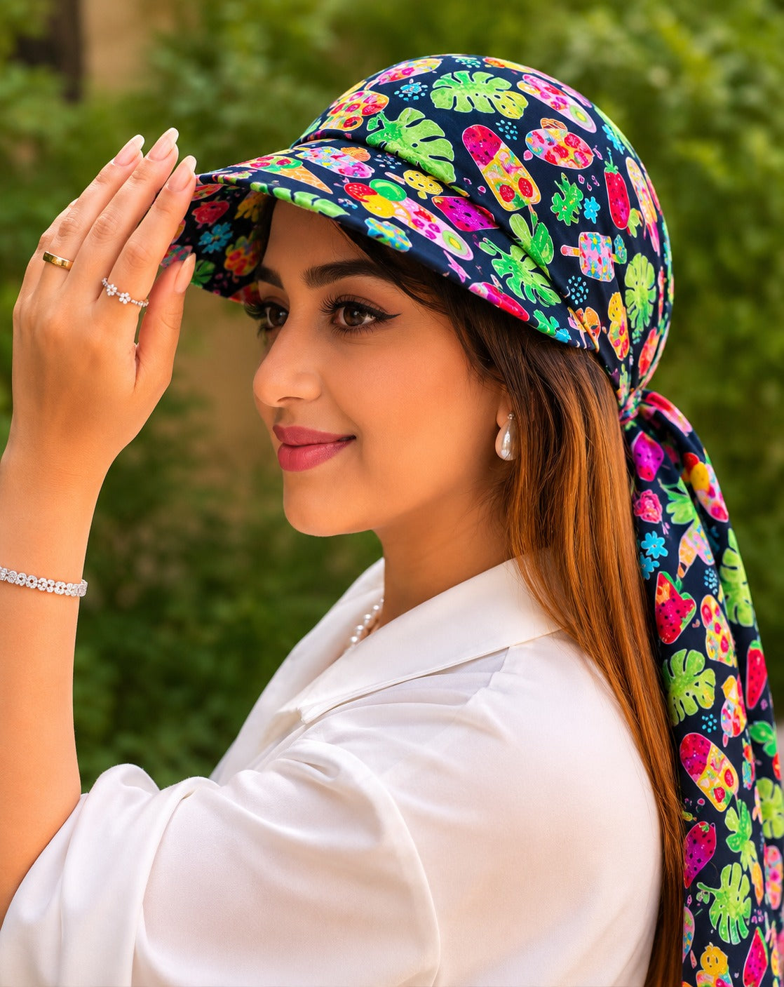2-in-1 Summer Scarf Cap
