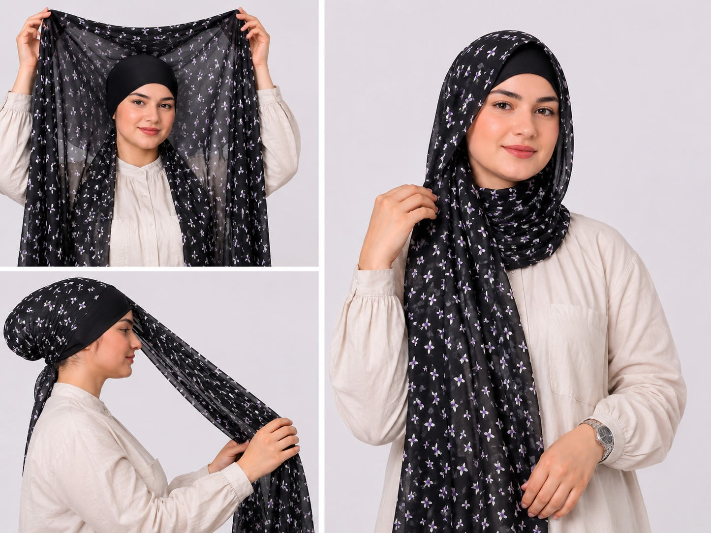 FLOWY CHIFFON INSTANT HIJAB