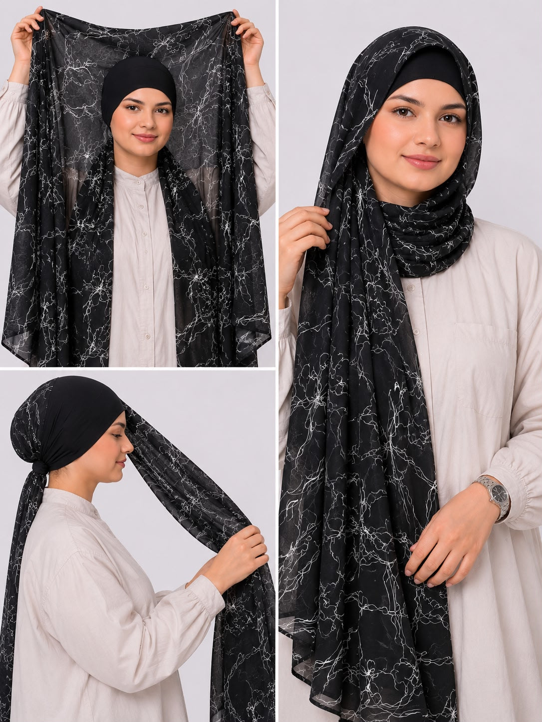 FLOWY CHIFFON INSTANT HIJAB