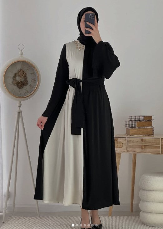 Bow Knot Abaya - Premium Korean Nidha - Modest wear Abaya