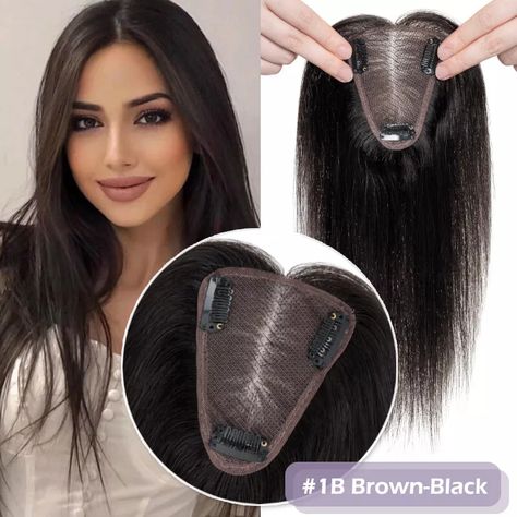 Mini Scalp Topper – 2×3 Silk Base Hair Topper | Hair Topper for Women