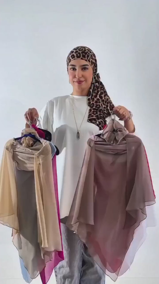 Easy Tie Turban with  scrounchie pony